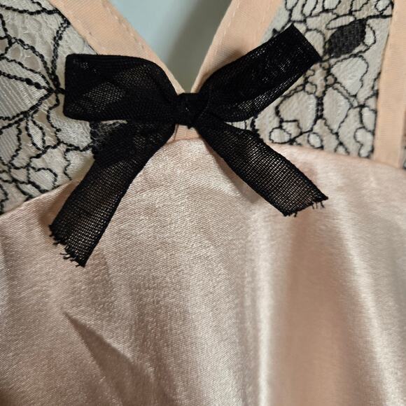 Oscar De La Renta Pink Label Delicate Touch Babydoll Slip Dress Size L Coquette - Picture 8 of 15